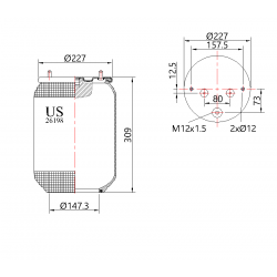 Въздушна възглавница US 26198P