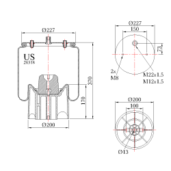 Въздушна възглавница US 26318KPP