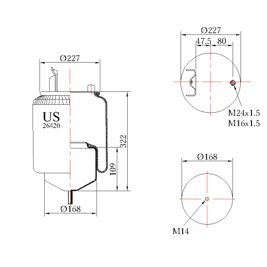 Въздушна възглавница US 26420K